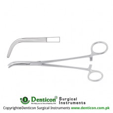 Lahey Bile Duct Clamp Angled Stainless Steel, 22.5 cm - 8 3/4"